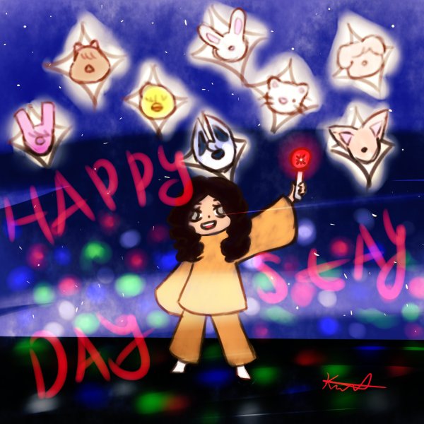 hayoon0910's tweet photo. According to my watch, I'm still on time, so...
Happy holidays to everyone in the Stay fandom!🥳🥳
#art #StrayKids #STAY https://t.co/MO3Zf9k1vD