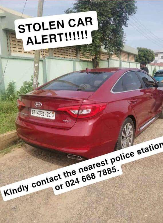 _tsxmxn's tweet photo. I just got back home from work only to find out that my big brother’s car has been stolen. It’s stolen earlier this morning at Adenta SSNIT Flats. Please help retweet!!!! https://t.co/VQTO1RK2aN