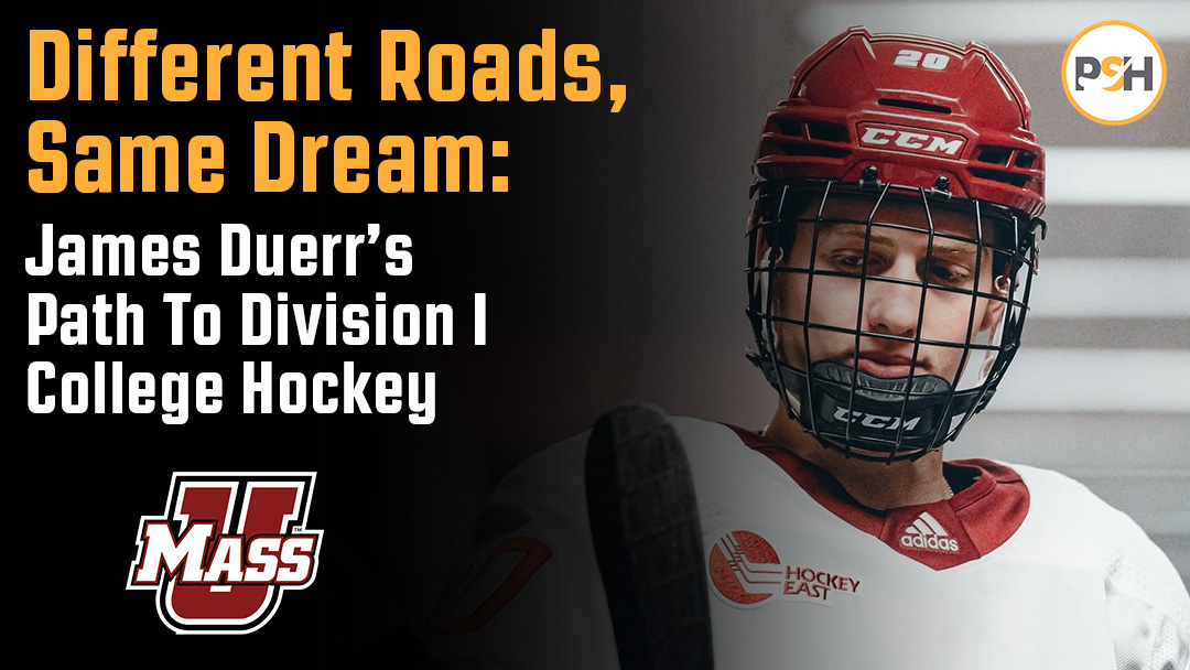 prostockhockey's tweet image. PSH Blog Post ✍️

@UMassHockey forward James Duerr shares his journey to Division I @NCAAIceHockey. Full of experiences, disappointments, accomplishments, and advice that he hopes will help guide the next generation of players.

READ: prostockhockey.com/blog/path-to-d…