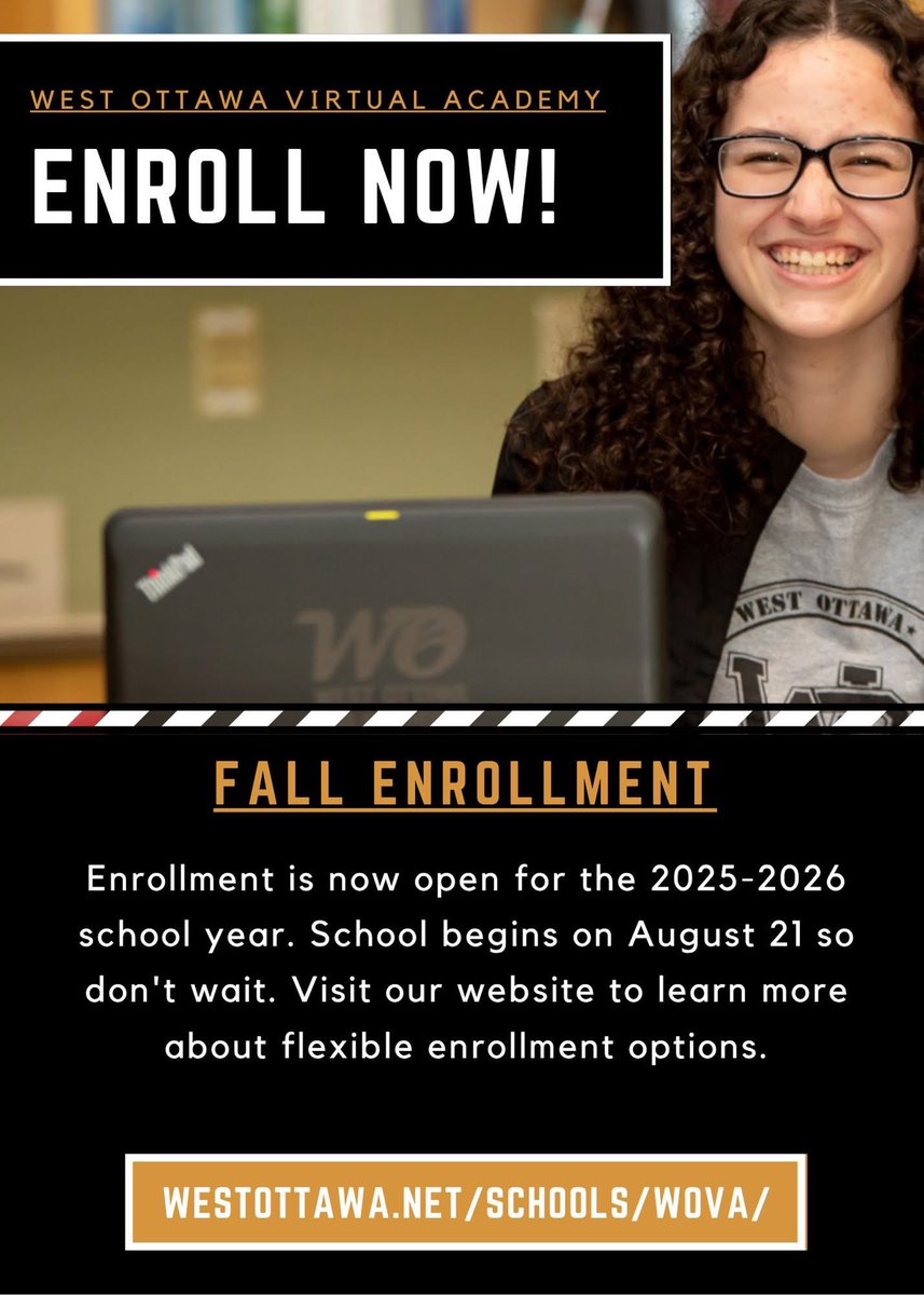 Are you in search of a virtual learning option that is locally supported by veteran educators? Partner with the #1 ranked virtual high school in Michigan. We are now accepting applications for grades 6-12. Visit our website to find out more.