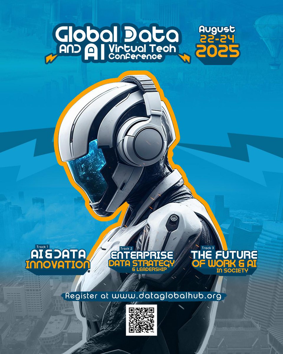 Hadeyboi2's tweet photo. Ready for an event that will shake the world of Data and AI?

DataGlobalHub is proud to host GDAI 2025, the first-ever virtual tech event of its kind. Don't miss this opportunity to be part of history.
See the attached flyer for all the details. https://t.co/x6OhxtaGCu