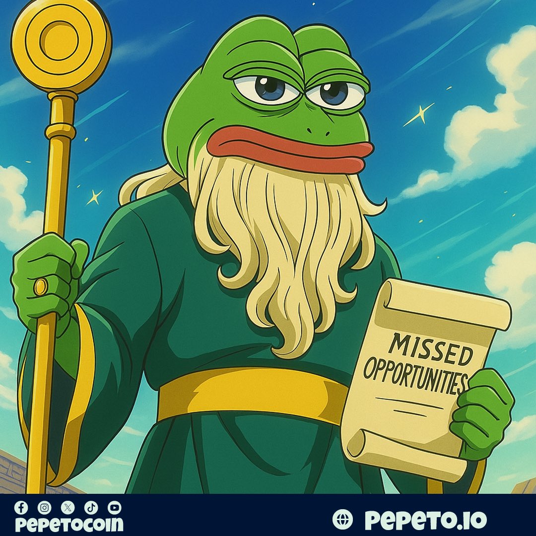 Pepetocoin's tweet image. Someone said they&apos;ll wait for launch. 🤔

Pepeto wrote their name on a scroll 📜 called

&quot;Missed Opportunities.&quot; 

Avoid the scroll of regret. Buy $PEPETO now 👉 pepeto.io

#CryptoNews #pepeto #CryptoPresale