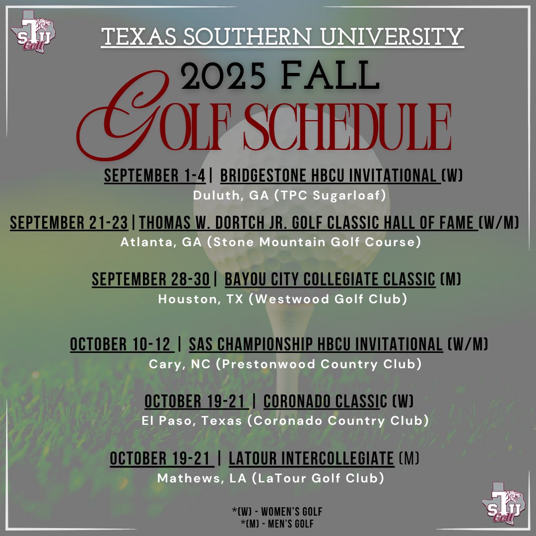 Texas Southern Golf tweet media