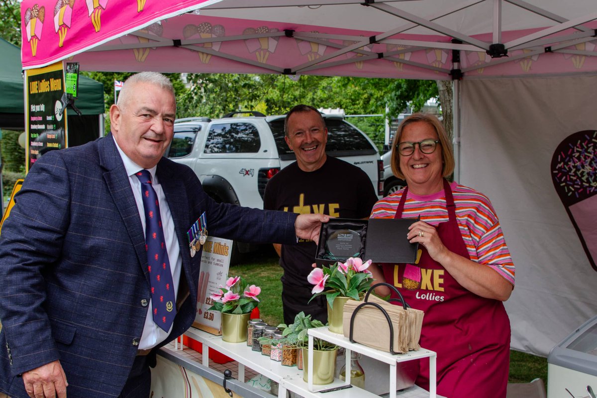 Another award was presented to a trader on Saturday 5th July and it was for 'most welcoming food outlet'. That award was presented to LUXELollies.

Well done.