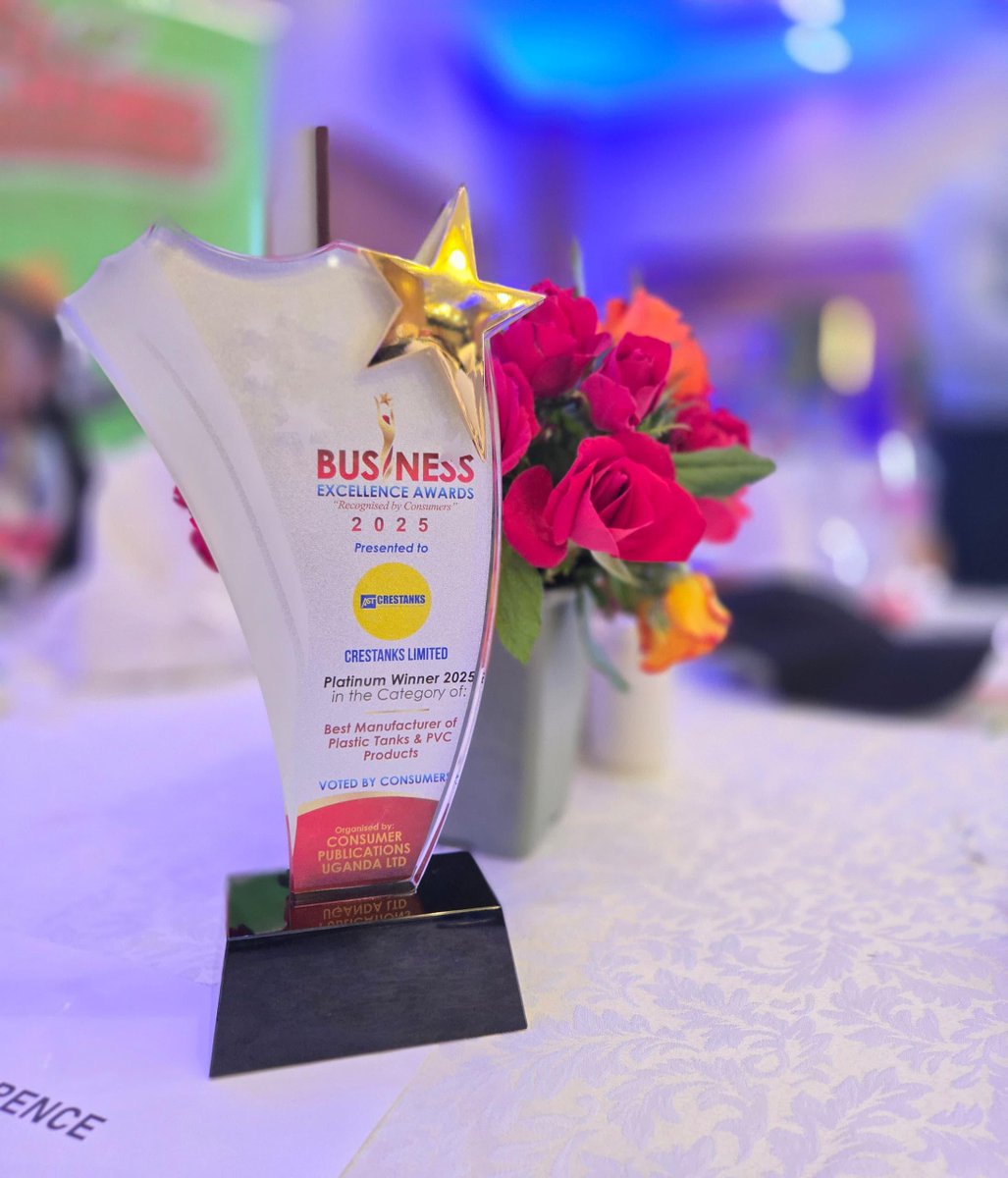 💧🏆 Crestanks Wins Platinum at the 2025 Business Excellence Awards! 🏆💧

We are proud to be recognised as the Platinum Winner 2025 in the category of Best Manufacturer of Plastic Tanks &amp; PVC Products, voted by consumers. 🙌

This award is a testament to our unwavering
