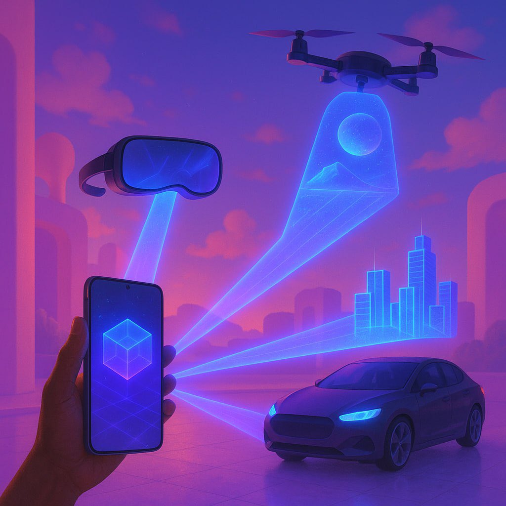 Alexsasha7271's tweet image. No Device Left Behind.
Phone. Glasses. Drone. Car.
Different devices — same real-time 3D stream.

With Mawari, the spatial internet is everywhere.
If it connects, it computes.
No screens left out. No hardware forgotten.

#Mawari #DePIN #XRStreaming #SpatialWeb #Web3…