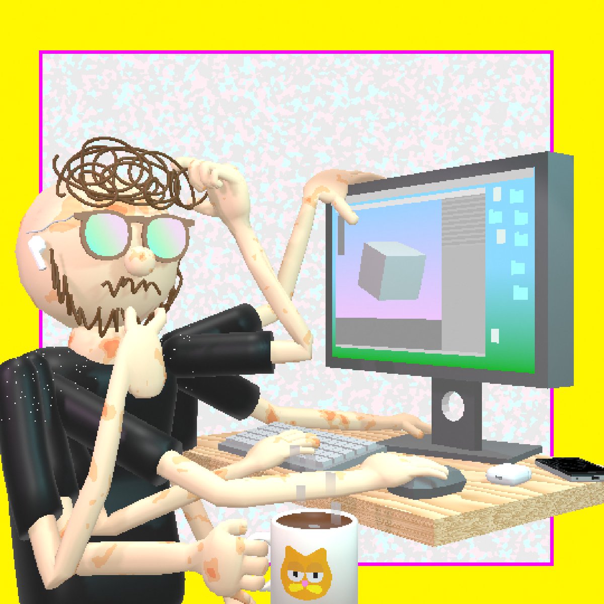 Self Portrait at Work 🖥️☕️