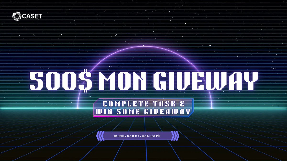 Giveaway $Mon Faucet!!!

200 lucky winners will receive 500 $Mon faucet each. Be a winner 👉

🟡Follow <a href="/casetnetwork/">Caset</a>
🟡Retweet+Like
🟡Drop your $Mon wallet address

#monad_giveaway #monad_airdrop
#mon_faucet #giveaways #airdrop #monad_testnet_mon
