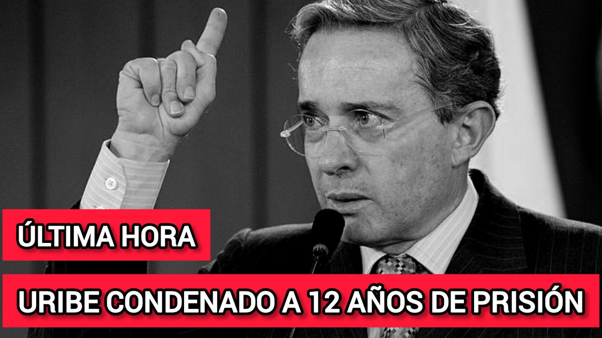 ReportajePlus's tweet image. 🔴 Álvaro Uribe Vélez fue condenado a 12 años de prisión domiciliaria ➡️➡️ youtu.be/iWJ9POGYQ_k?si…