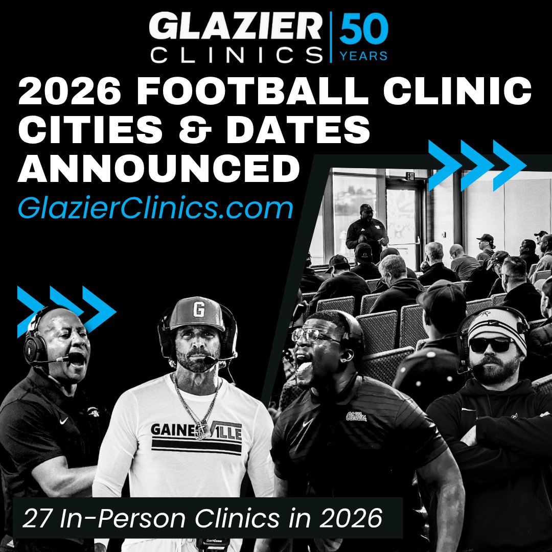 Announcing 2026 clinic dates and locations! 27 in-person clinics and 8 online clinics! Mark your calendars and get your 2026 Season Pass today!
glazierclinics.com/clinics