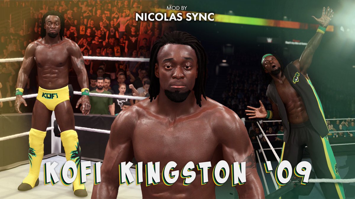 NicolasSync's tweet photo. After almost 3 years, I’m officially back to WWE modding.
Starting strong with Kofi Kingston ‘09 — fully remade from scratch with attention to detail.
More coming soon. Thanks to everyone who kept the scene alive.
#WWE2KMods #WWE2K25 #KofiKingston
https://t.co/eRwBFQ0Nps https://t.co/TiQxAUMpBx
