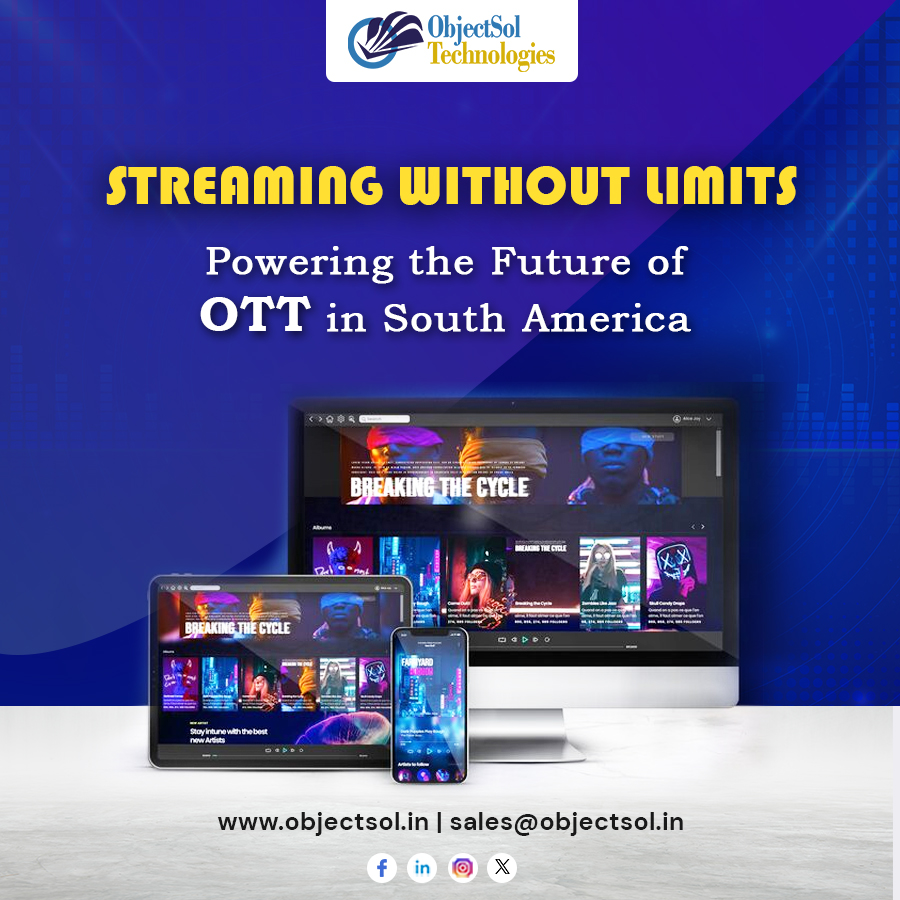 ObjectsolTechn1's tweet image. From concept to launch, we powered their leap into the OTT revolution!
Connect with us to know more:
objectsol.in
sales@objectso.in
#OTTPlatform #StreamingSolutions #TechForMedia #ObjectSolTechnologies #DigitalEntertainment #OTTDevelopment #MediaTech #VideoStreaming