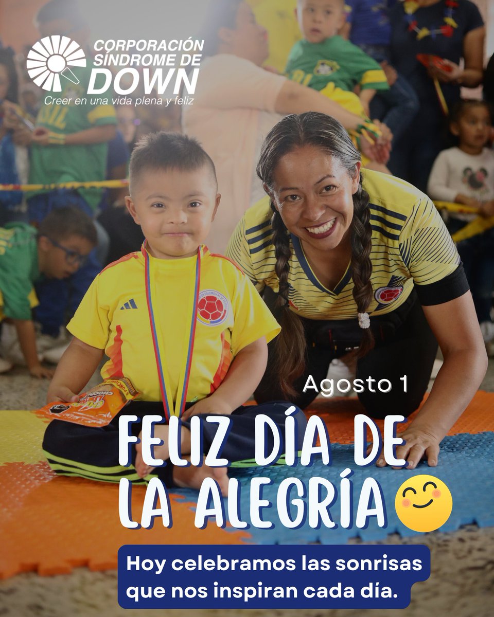 corpdown's tweet image. 😊 Hoy celebramos las sonrisas que nos llenan el corazón. En el Día de la Alegría, rendimos homenaje a quienes nos enseñan que la felicidad está en las cosas simples: un abrazo, una risa compartida, una mirada llena de amor. 💛💙
#DíaDeLaAlegría