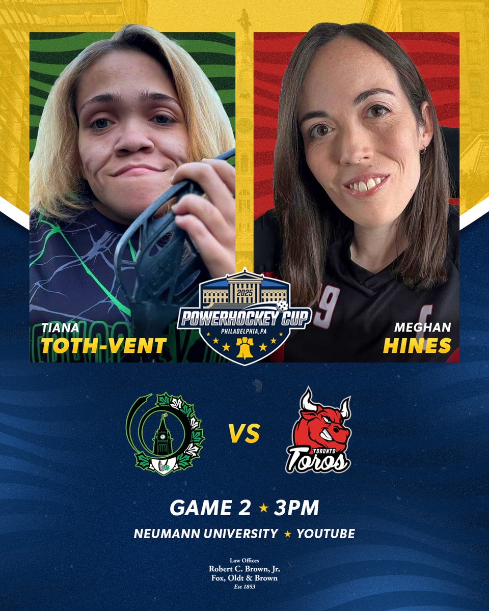2025 Powerhockey Cup (@2025phc) on Twitter photo Game two of the 2025 Powerhockey Cup is set! See Canadian counterparts <a href="/PHOttawa/">PowerHockey Ottawa</a> and the <a href="/TorontoTorosPH/">Toronto Toros</a> of <a href="/PowerHockeyTO/">PowerHockey Toronto</a> square off at 3PM.
Watch live: youtube.com/watch?v=SypIQn…
#PlayOn | #PHC25 Game two of the 2025 Powerhockey Cup is set! See Canadian counterparts <a href="/PHOttawa/">PowerHockey Ottawa</a> and the <a href="/TorontoTorosPH/">Toronto Toros</a> of <a href="/PowerHockeyTO/">PowerHockey Toronto</a> square off at 3PM.
Watch live: youtube.com/watch?v=SypIQn…
#PlayOn | #PHC25