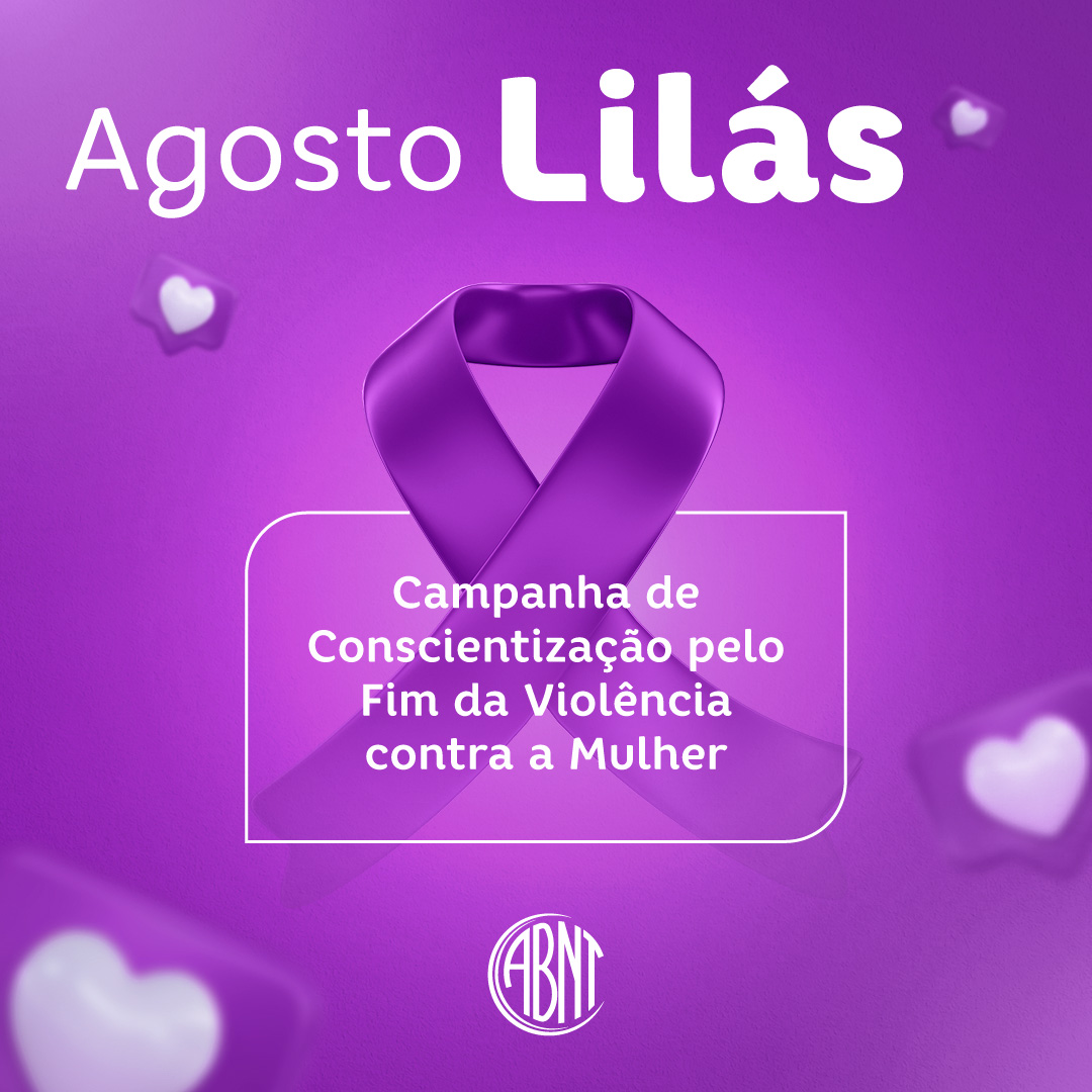 No #AgostoLilás, a ABNT reforça seu compromisso no combate à violência contra a mulher. 

Pioneira na 1ª norma técnica sobre o tema, referência para a ISO, e com o Selo Nós Por Elas/ABNT, seguimos por ambientes mais seguros e igualitários. 💜

Confira: bit.ly/4fiKKtr"