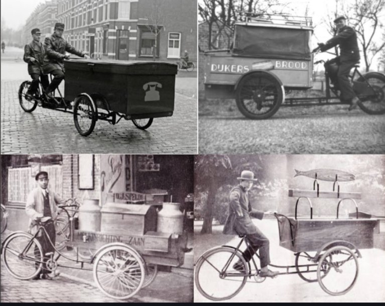 Transportfahrräder gab's schon immer