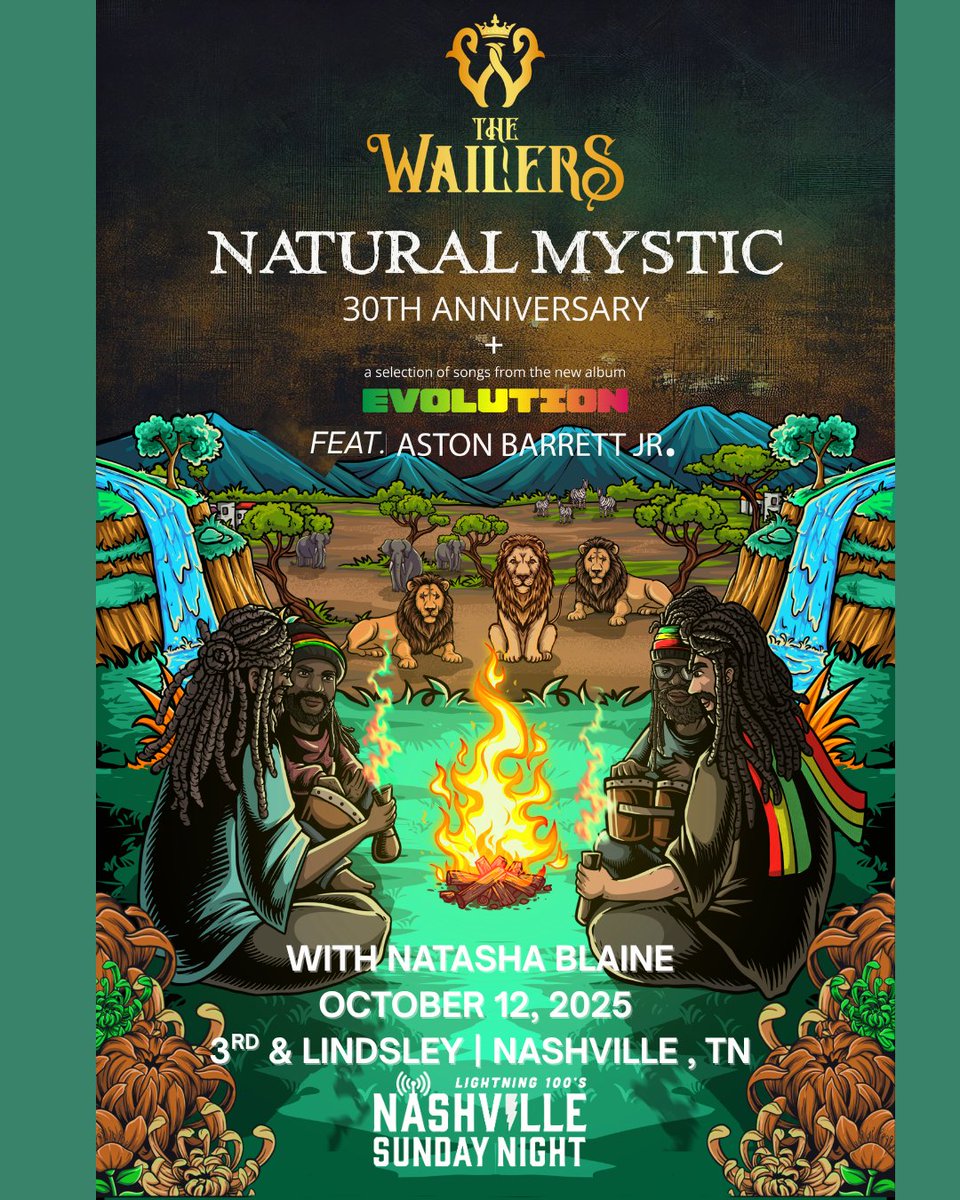 3rd and Lindsley (@3rdandlindsley) on Twitter photo 🌟 Just announced & on sale now! 🌟
<a href="/Lightning100/">Lightning 100</a> Nashville Sunday Night Presents <a href="/TheWailers/">The Wailers</a> – 2025 Natural Mystic 30th Anniversary Tour featuring Aston Barrett Jr. with Support by Natasha Blaine!
📅 Mark your calendar & grab your tickets now -> bit.ly/45bHZW4 🌟 Just announced & on sale now! 🌟
<a href="/Lightning100/">Lightning 100</a> Nashville Sunday Night Presents <a href="/TheWailers/">The Wailers</a> – 2025 Natural Mystic 30th Anniversary Tour featuring Aston Barrett Jr. with Support by Natasha Blaine!
📅 Mark your calendar & grab your tickets now -> bit.ly/45bHZW4