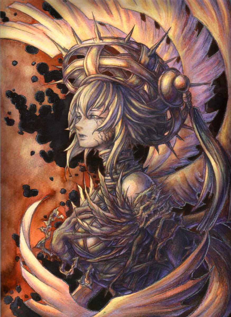 CLolth's tweet image. #traditionalart #dothack #dothackgu