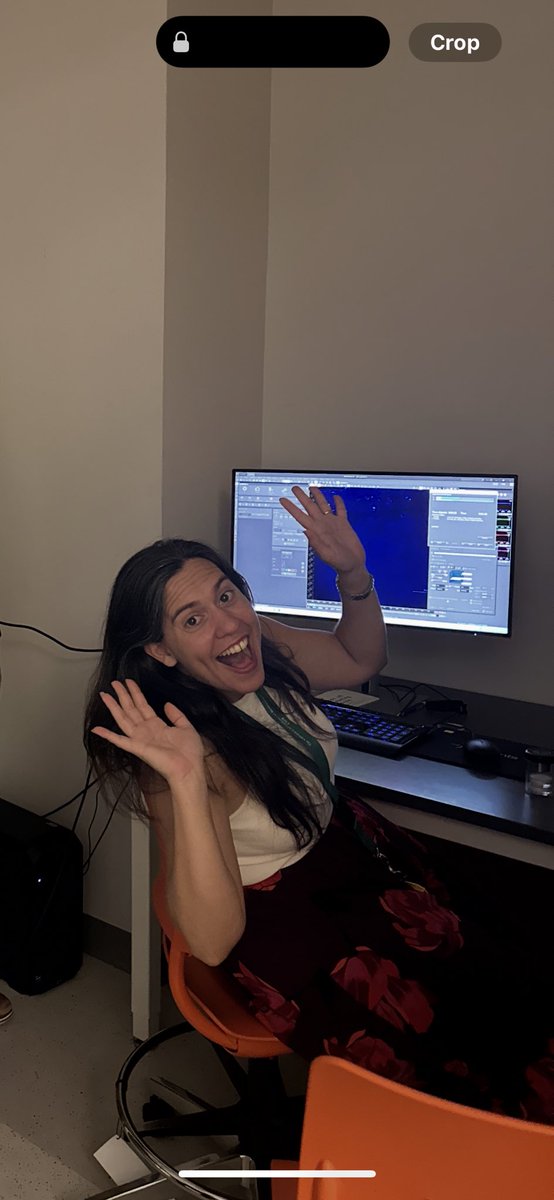 The Muñoz-Ballester Lab finally got the confocal set up just in time for #fluorescencefriday and someone (<a href="/Canxuki/">Dr. Carmen Muñoz-Ballester</a> ) is just a bit excited...