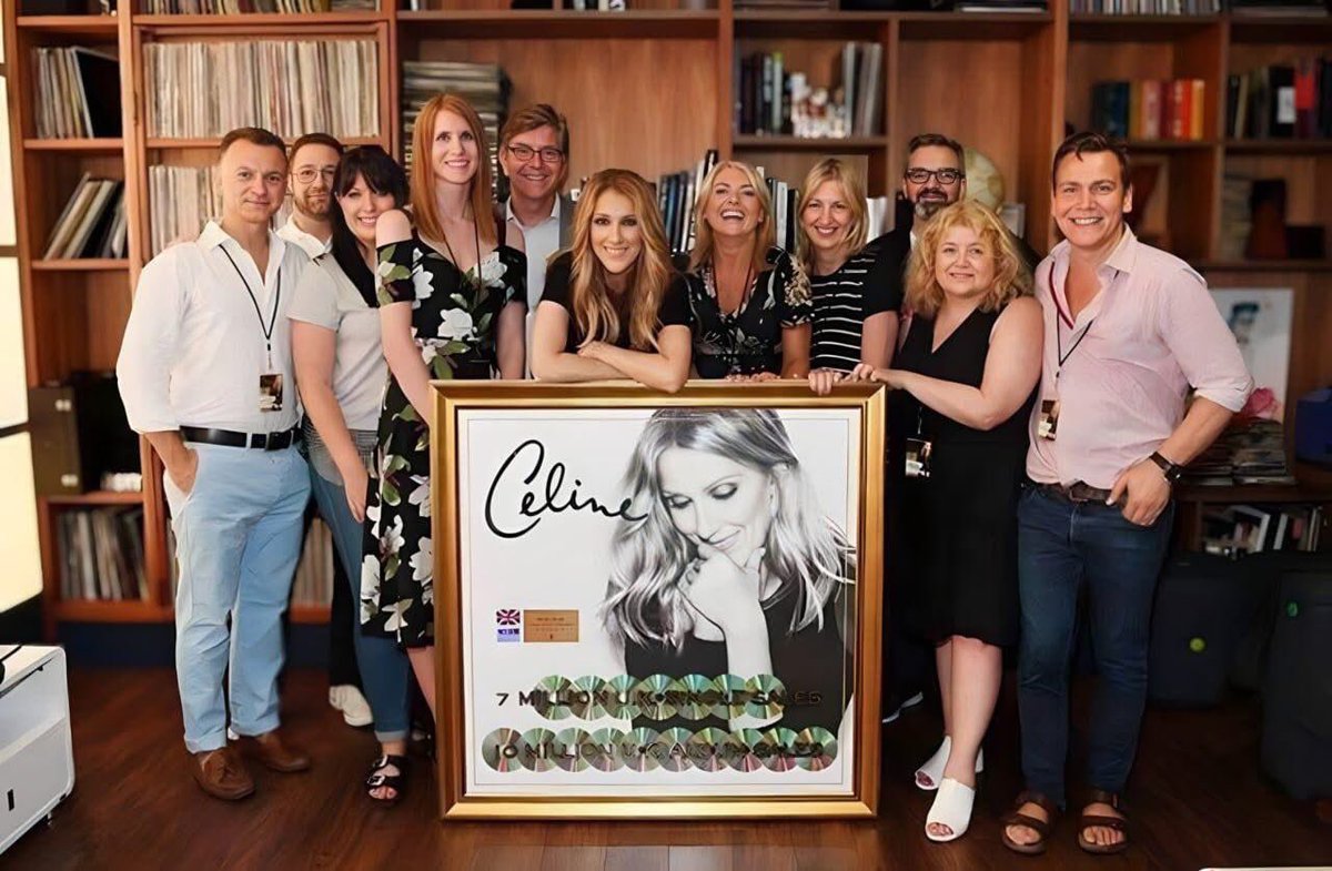 Rodrigo Freitas (@rodrigo67967785) on Twitter photo In 2016 <a href="/celinedion/">Celine Dion</a> receiving a commemorative plaque for sales: 10 million albums and 7 million singles in UK. 17 million units in UK. In 2016 <a href="/celinedion/">Celine Dion</a> receiving a commemorative plaque for sales: 10 million albums and 7 million singles in UK. 17 million units in UK.