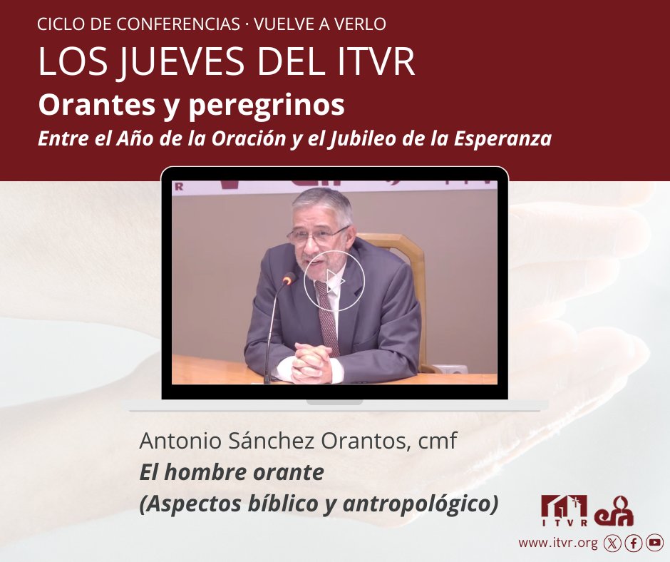 "Nuestro peregrinar es según el querer de Dios, si nuestra vida es capaz de engendrar vida". Profesor Antonio Sánchez Orantos, cmf, en Los Jueves del ITVR.

🎥 Puedes verlo aquí: youtube.com/watch?v=Uh2sRL…