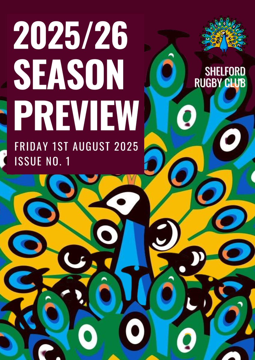 📣 The 2025/26 Season Preview has landed! 🦚💥

Fixtures, squad updates, big ambitions, &amp; everything you need ahead of kick-off across all Shelford RC teams

👉 online.fliphtml5.com/jqhbt/zert/

Let’s go again - together
#UpTheCocks #PeacockFamily
