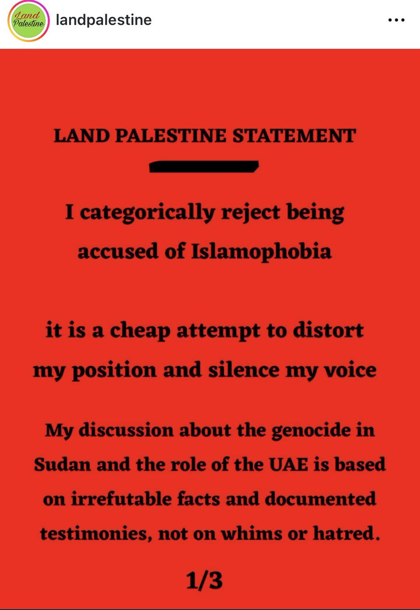 saroyahx's tweet image. Exactly like I said. LandPalestine exposed the UAE for starving Sudan and they got hit with fake Islamophobia accusations. This is what we’re up against. Muslims defending a genocidal regime &amp;amp; weaponizing Islamophobia like Zionists do with antisemitism. You’re no different.