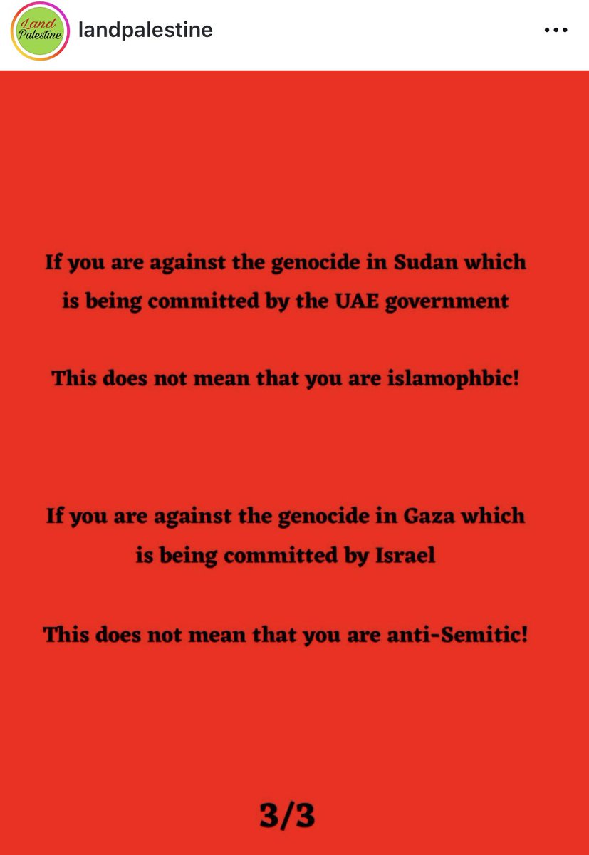 Exactly like I said. LandPalestine exposed the UAE for starving Sudan and they got hit with fake Islamophobia accusations. This is what we’re up against. Muslims defending a genocidal regime &amp; weaponizing Islamophobia like Zionists do with antisemitism. You’re no different.