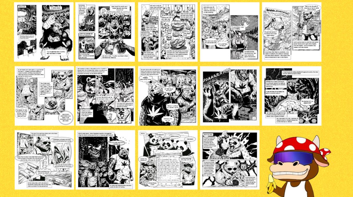 Why is no one talking about this....

<a href="/0xhoneyjar/">the honey jar 🐼⛓️‍🧲</a> is literally dropping a berachain manga on the TL and i haven't seen 1 single discussion.

Did you know these insanely detailed drawings tell a legendary story about the Bong Bears and Berachain's History?

Let's Unpack this
🧵👇