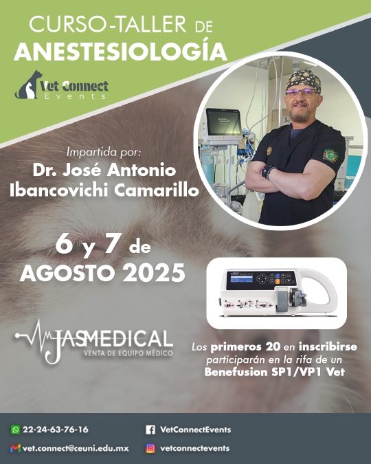SQUENDA's tweet photo. 📍 Curso-Taller de Anestesiología
👤 Dr. José Antonio Ibancovichi Camarillo
📅 6 y 7 agosto 2025
😉 Organiza: #VetConnect
📍 CEUNI Puebla, plantel Valsequillo
📩 Informes: vet.connect@couni.edu.mx ó 👇
📲+52 2224637616 https://t.co/Cp10D0rsMh