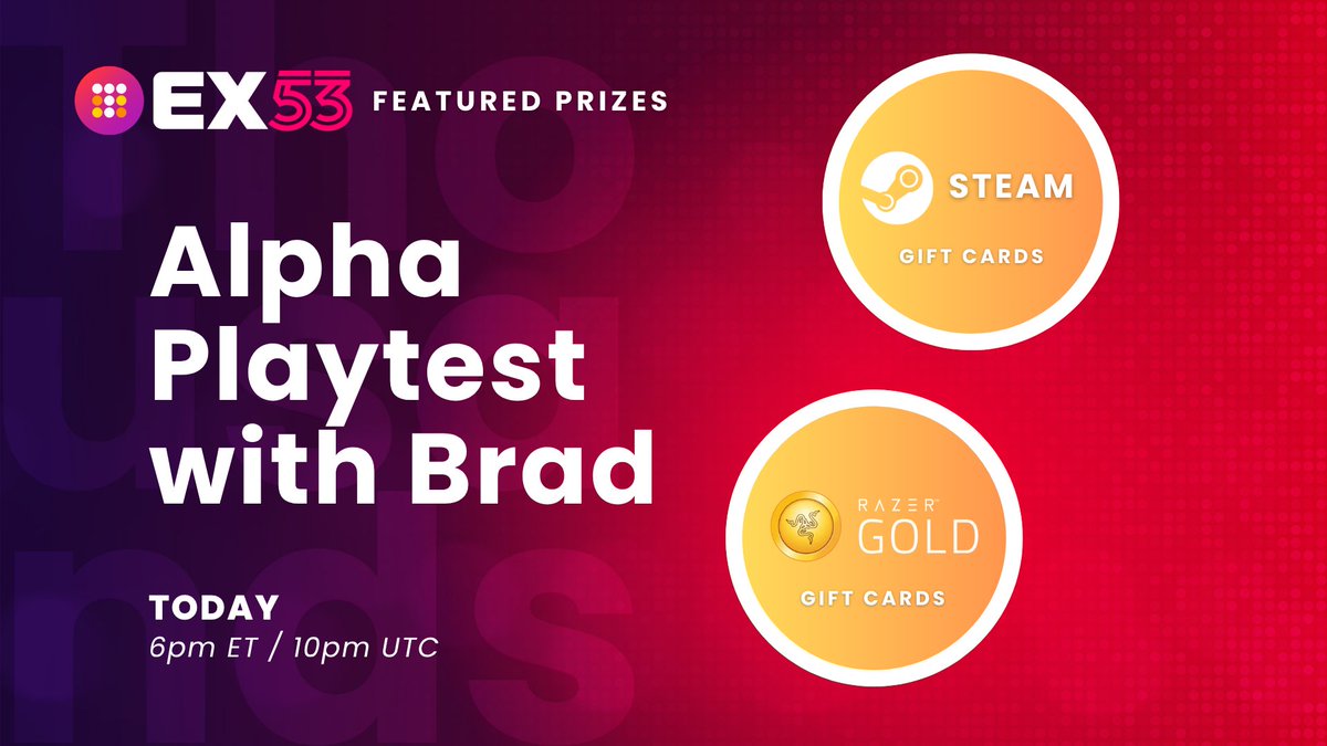 EX53 is kicking off with a fresh patch and nonstop rallies.

Join in a skybox and enjoy the action! 🏟️

🔴 or 🔵 at 6pm ET | 10pm UTC
📄 Wildpass holders skip the line
🏆 $800 in gift card prizes up for grabs!