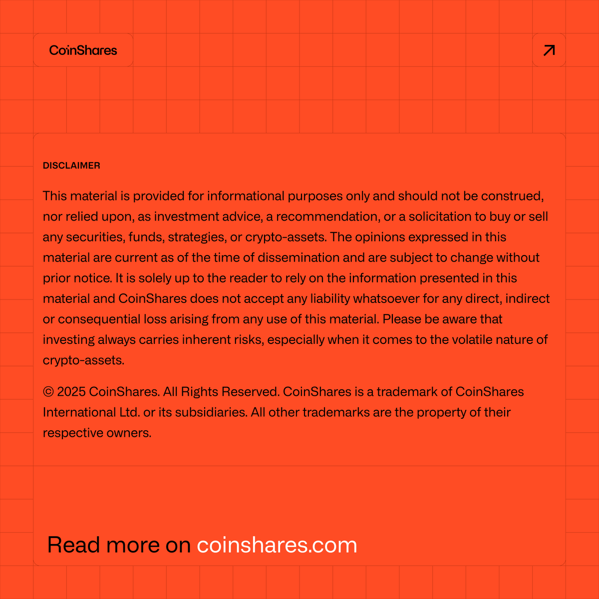 CoinShares US (@coinsharesus) on Twitter photo Markets remain steady as macro data supports optimism.
Fed holds rates for a fifth meeting, but dissent grows.
Read the latest market update by <a href="/jbutterfill/">James Butterfill</a>!
coinshares.com/insights/resea… Markets remain steady as macro data supports optimism.
Fed holds rates for a fifth meeting, but dissent grows.
Read the latest market update by <a href="/jbutterfill/">James Butterfill</a>!
coinshares.com/insights/resea…