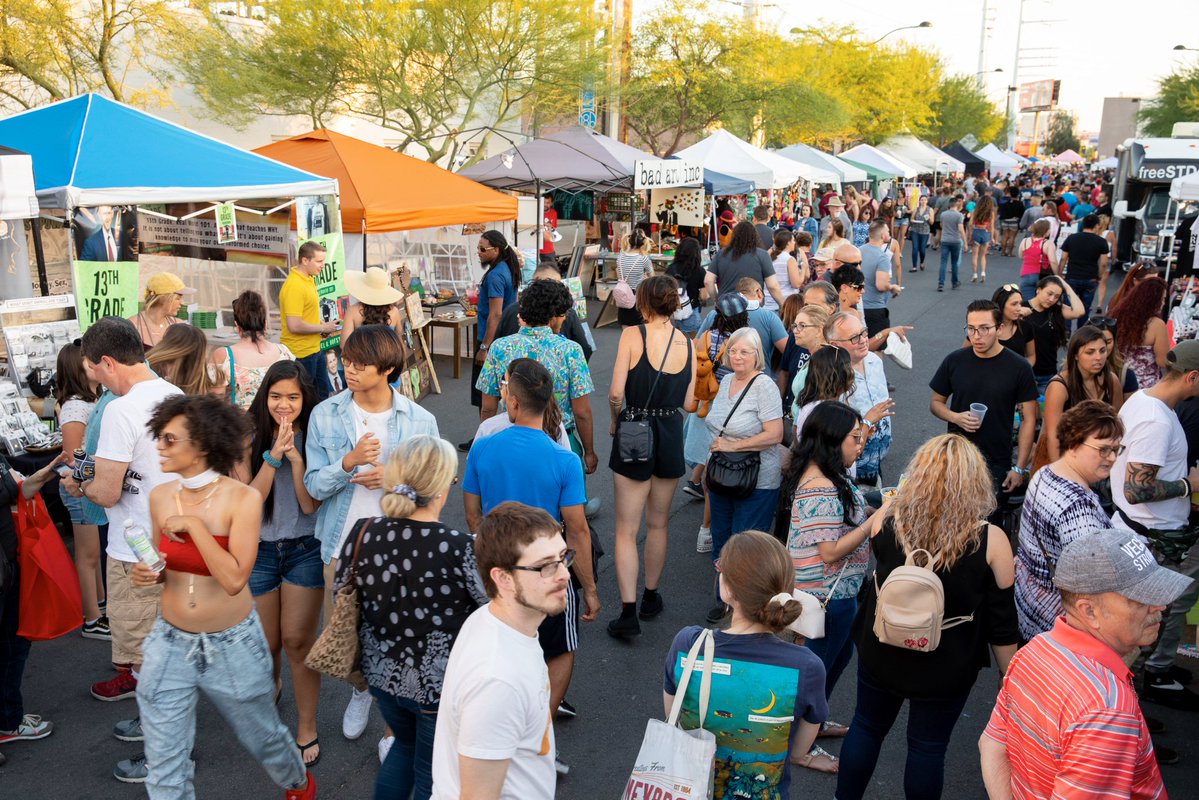 City of Las Vegas (@cityoflasvegas) on Twitter photo Heading to <a href="/FirstFridayLV/">First Friday LV</a> tonight? Here’s what you need to know before you go! 🎨 ✨
-Time & Location: 5:00 p.m. – 11:00 p.m. in the <a href="/ArtsDistrictLV/">18b - Arts District</a>
-New Layout: Due to roadwork, the First Friday footprint has moved to Main Street. The Art Walk remains on Boulder Avenue (next Heading to <a href="/FirstFridayLV/">First Friday LV</a> tonight? Here’s what you need to know before you go! 🎨 ✨
-Time & Location: 5:00 p.m. – 11:00 p.m. in the <a href="/ArtsDistrictLV/">18b - Arts District</a>
-New Layout: Due to roadwork, the First Friday footprint has moved to Main Street. The Art Walk remains on Boulder Avenue (next