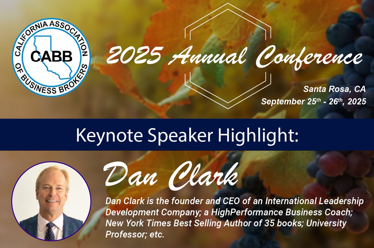 CABBorg's tweet photo. Conference Speaker Lineup Announced! See who's who at the best California Business Brokers conference of the year, September 25-26 in Santa Rosa, CA! https://t.co/vdymq5SiJ9 #CABB2025 #BusinessBrokers #NetworkingEvent #SantaRosaEvents https://t.co/KcAg4vBDB6