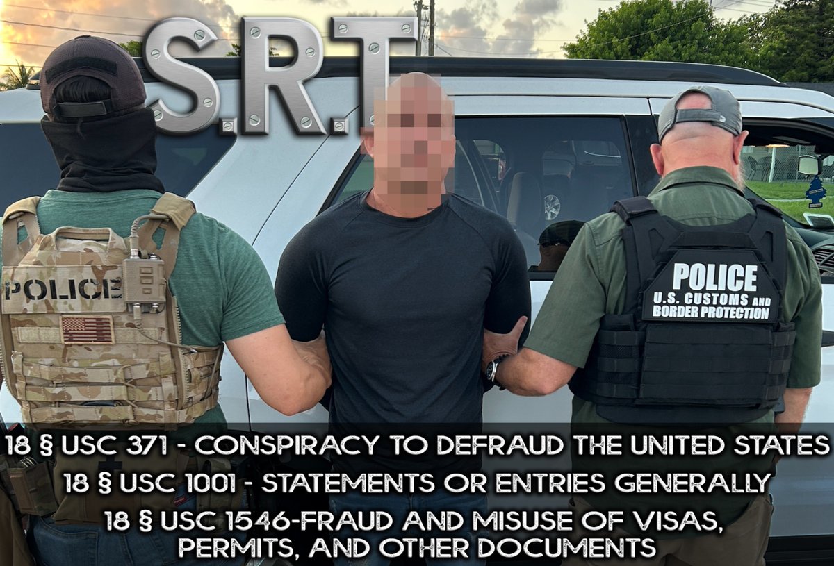 A criminal warrant issued by the Southern District Court of Florida was successfully executed, thanks to CBP's Special Response Team. SRT's expertise and diligence led to this criminal being taken off our streets and being placed in the Federal Detention Center in Miami.