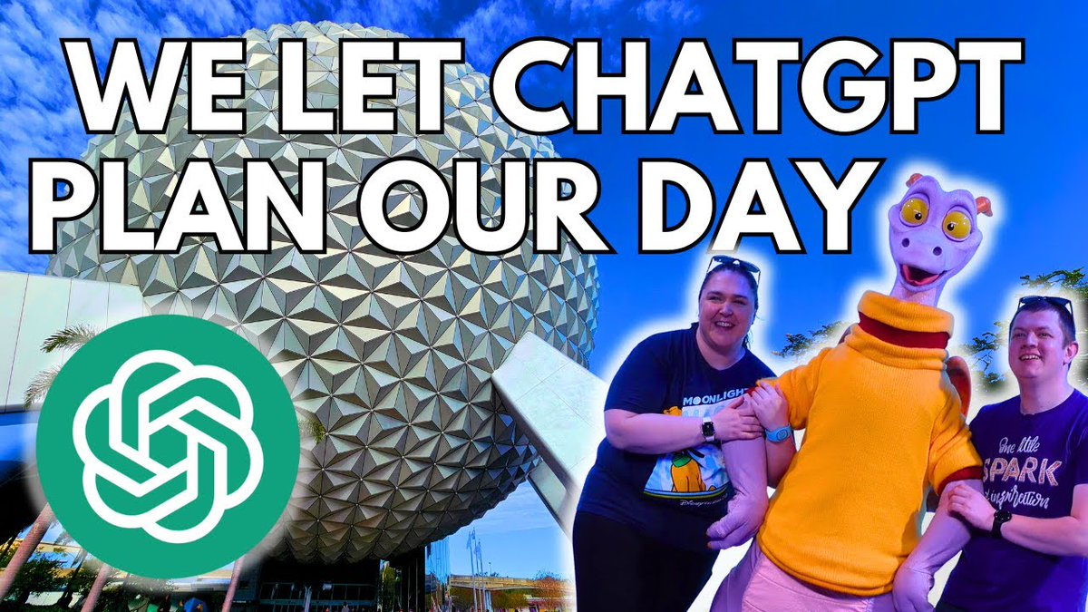 🚨 NEW VLOG ALERT 🚨

We let ChatGPT plan our morning at Epcot... here's how it went! ✨

Would you let AI plan your Disney trip?

youtu.be/tL3PNOp1DPA