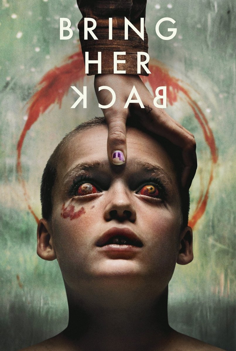 Fascinante "Bring Her Back". Los hermanos Philippou miran a los clásicos del terror, desde Polanski hasta Carpenter, y levantan una propuesta malsana sobre infancias torturadas, duelos dolorosos y reencarnaciones mefistofélicas. Admirable película. Directa al top del año.