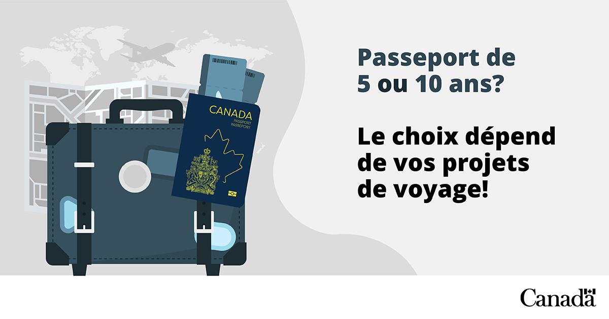 1/ ✈️ Lorsque vous présentez une demande de passeport pour adulte, assurez-vous de choisir la meilleure option selon vos habitudes de voyage :

🧳 Vous voyagez souvent? Si vous pensez remplir les pages rapidement, un passeport valide pour 5 ans pourrait vous convenir.