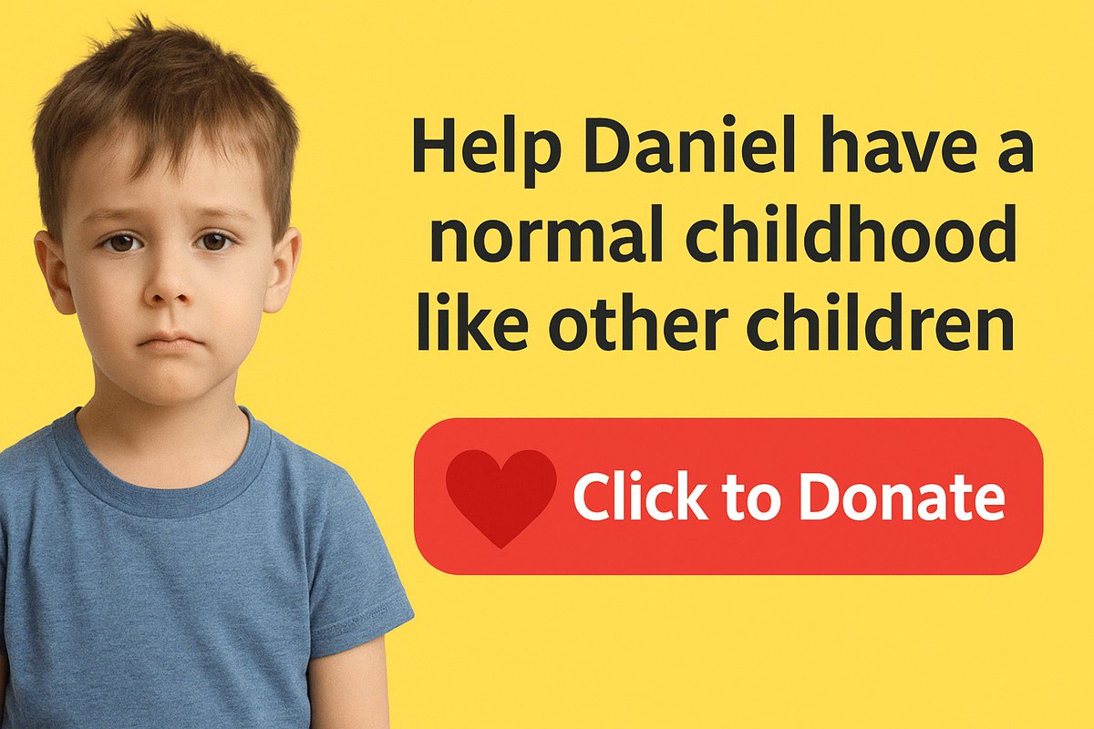 AbigailKar77906's tweet photo. @GoFundMe,
This is Daniel just 4 years old and already in a life or death fight.
Your platform is his last hope. Can you help us amplify his voice?
💔 We’d be forever grateful.
💌 https://t.co/aoiMBHAiYx
#HelpDaniel #CharityMatters #GoFundMeSupport https://t.co/MbKN8fwdZO