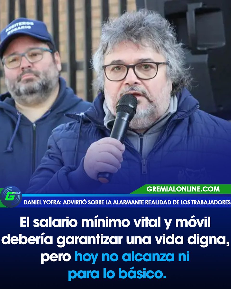 Daniel Yofra, secretario general de los Aceiteros, advierte: “No puede haber trabajadores pobres con empleo registrado”.Muchos dirigentes se alejaron de sus bases. Sin conexión con la realidad, no se puede defender a los trabajadores, cuestionó Yofra.
