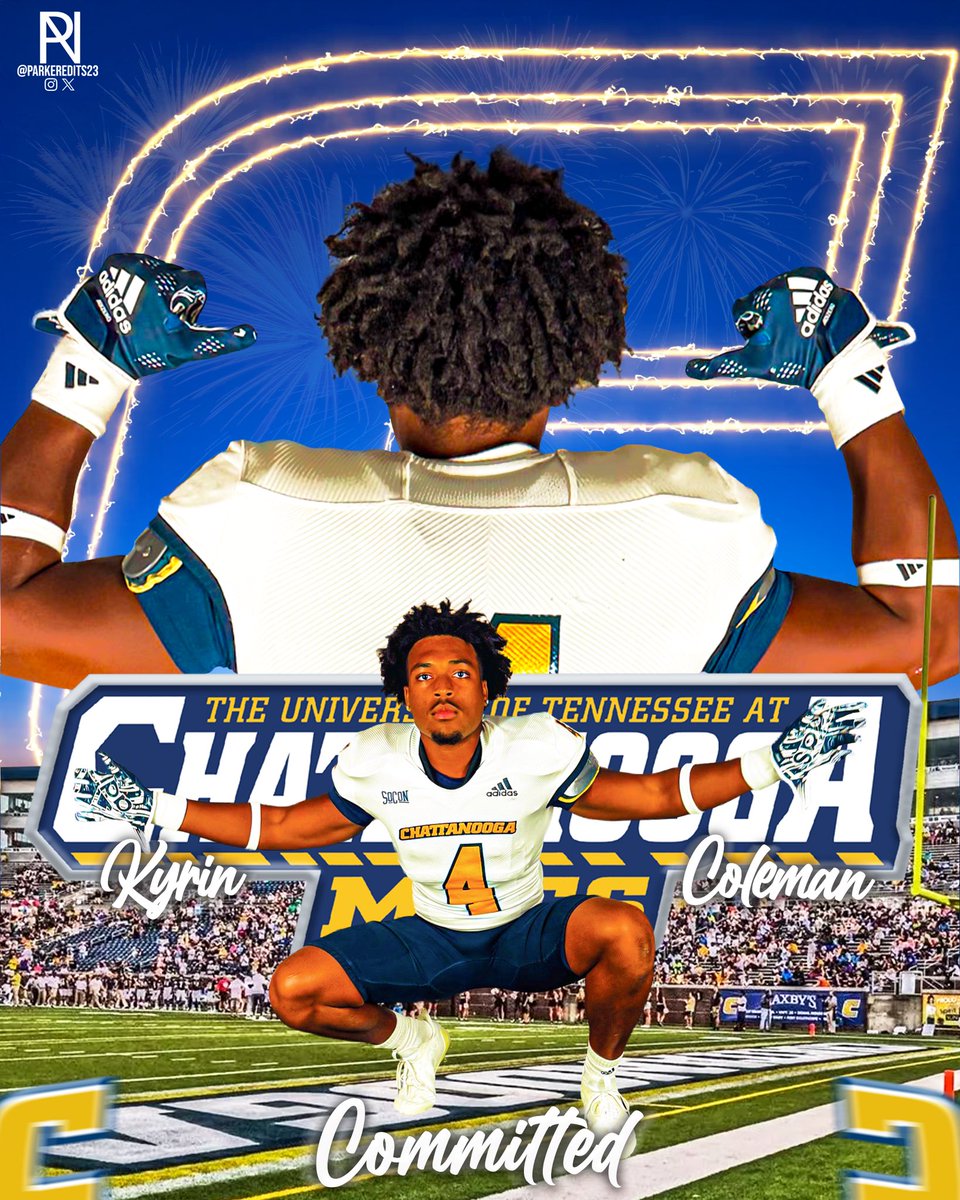 I am extremely blessed and humbled to announce my commitment to The University of Tennessee Chattanooga to continue my academic and athletic career. Go Mocs!! <a href="/GoMocsFB/">Chattanooga Football</a> <a href="/JPIIKnightsFB/">JPII Football</a> <a href="/CoachRocBatten/">Roc Batten</a> <a href="/AndrewBementUTC/">Andrew Bement</a> <a href="/CoachMYeager/">Mike Yeager</a> <a href="/sports_bk/">Blaine Kellar</a> <a href="/CSmithScout/">Chris Smith</a> 
<a href="/parkeredits23/">𝙋𝙖𝙧𝙠𝙚𝙧’𝙨 𝙀𝙙𝙞𝙩𝙨</a>
