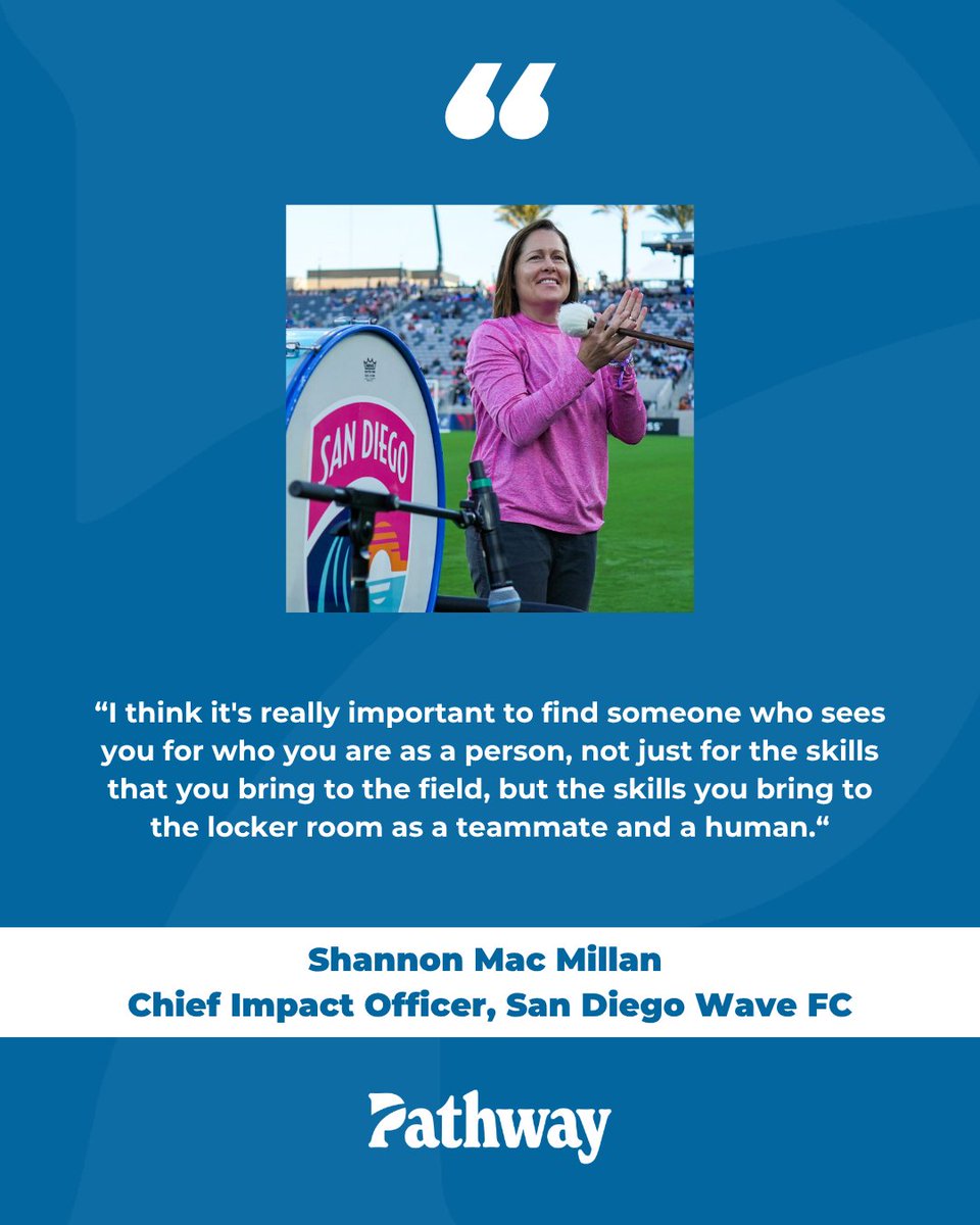 ⚽️ Pathway (@pathway_hq) on Twitter photo Career journeys are long. Find a mentor who can help you through the hard times along the way.
Subscribe for free to read the latest newsletter featuring <a href="/sandiegowavefc/">San Diego Wave FC</a>'s <a href="/Shann8nMac/">Shannon Mac Millan</a>.
📖➡️ pathwayhq.com/p/issue-045-sh… Career journeys are long. Find a mentor who can help you through the hard times along the way.
Subscribe for free to read the latest newsletter featuring <a href="/sandiegowavefc/">San Diego Wave FC</a>'s <a href="/Shann8nMac/">Shannon Mac Millan</a>.
📖➡️ pathwayhq.com/p/issue-045-sh…