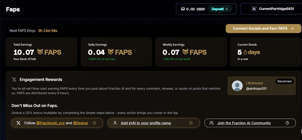 airdrops551's tweet photo. Just earned my first FAP on @FractionAI_xyz today🔥🔥
If i can do it, you can too ......tip: start small, stay consistent, and watch it grow 🚀
Lets build together!💪#FractionAi #web3 #Fapfam https://t.co/UZ4ZI2kg9a