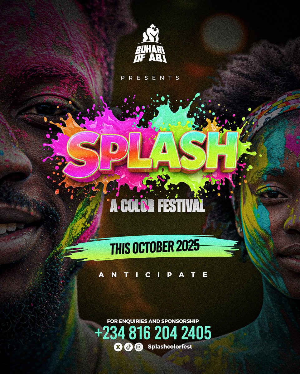 splashcolorfest's tweet image. Imagine a world full of colors... 🌎 Splash Color Fest is coming this October! Get ready for a riot of colors! 🎨 Stay tuned! 🎉 #SplashColorFest #ColorfulFun #OctoberEvent