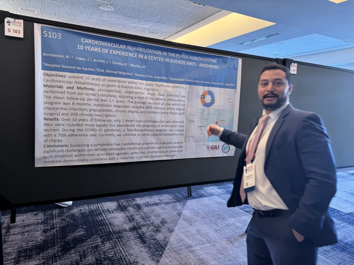 Dr. Martha Gulati ♥️🫀❤️🩹🇨🇦 (@drmarthagulati) on Twitter photo <a href="/CardioBornan/">Norberto Bornancini</a> has done some amazing work looking. At sex differences in #cardiacrehab
♥️ Women referred less and come later
♥️ But once women come, they stay in CR
#referwomen #cardiacrehab #ASPC2025 <a href="/CardioBornan/">Norberto Bornancini</a> has done some amazing work looking. At sex differences in #cardiacrehab
♥️ Women referred less and come later
♥️ But once women come, they stay in CR
#referwomen #cardiacrehab #ASPC2025