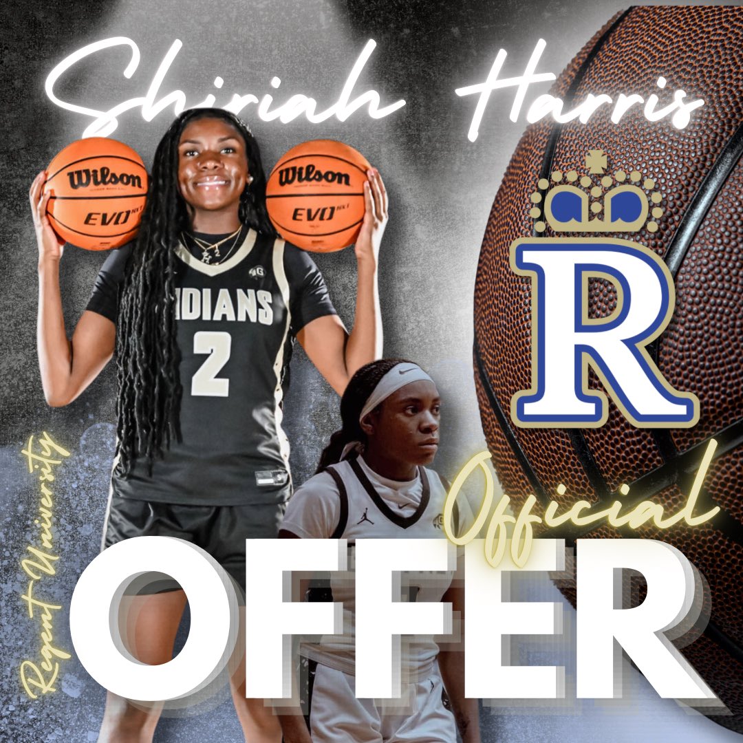 Shiriah Harris 2026 (@harrisshiriah) on Twitter photo I am extremely grateful to announce I have received an offer from <a href="/WbbRegent/">RegentRoyalsWBB</a>! Thank you to the entire staff for believing in me and giving me this opportunity! Go Royals!!
<a href="/CoachKStoner/">Coach Kayson Stoner</a> <a href="/Swanny1973/">Bret Swanson</a> I am extremely grateful to announce I have received an offer from <a href="/WbbRegent/">RegentRoyalsWBB</a>! Thank you to the entire staff for believing in me and giving me this opportunity! Go Royals!!
<a href="/CoachKStoner/">Coach Kayson Stoner</a> <a href="/Swanny1973/">Bret Swanson</a>