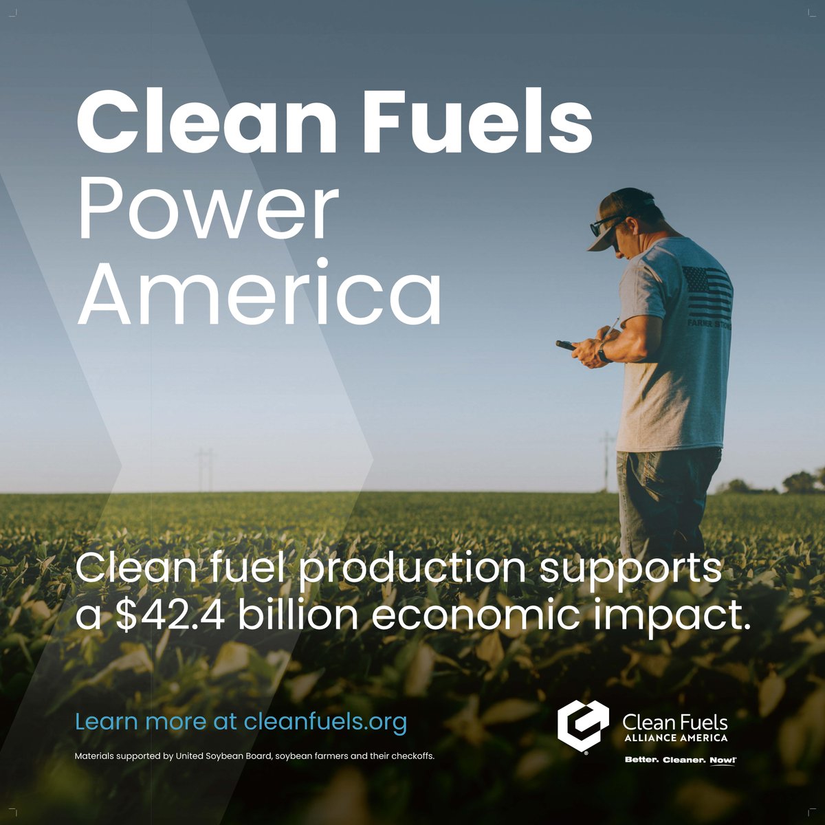 Clean Fuels Alliance America (@cleanfuelsaa) on Twitter photo Clean Fuels is the official Fuel Sponsor of <a href="/FPShow/">Farm Progress Show</a>—powering demo tractors with #biodiesel. 🌱🚜
#Cleanfuels = jobs, growth & value for #soybean farmers. Learn how:
🔗 bit.ly/3UbgVBh
#BetterCleanerNow #FPS25 #USSoy Clean Fuels is the official Fuel Sponsor of <a href="/FPShow/">Farm Progress Show</a>—powering demo tractors with #biodiesel. 🌱🚜
#Cleanfuels = jobs, growth & value for #soybean farmers. Learn how:
🔗 bit.ly/3UbgVBh
#BetterCleanerNow #FPS25 #USSoy
