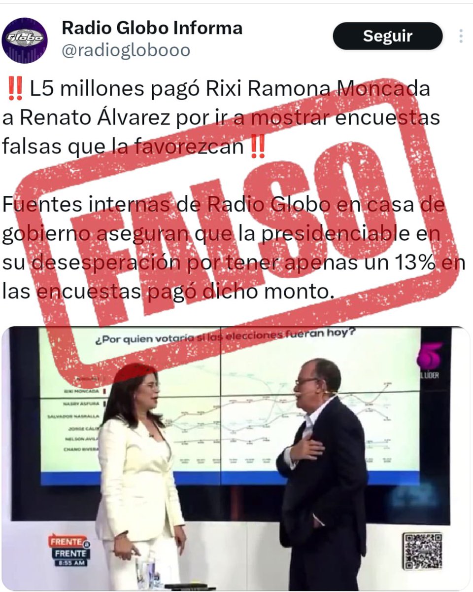 alejandralunahn's tweet image. Radio Globo perdió toda credibilidad. Ya no informan, adoctrinan. Se convirtieron en el eco de los corruptos del bipartidismo.
#NoLesCrean #Vendidos