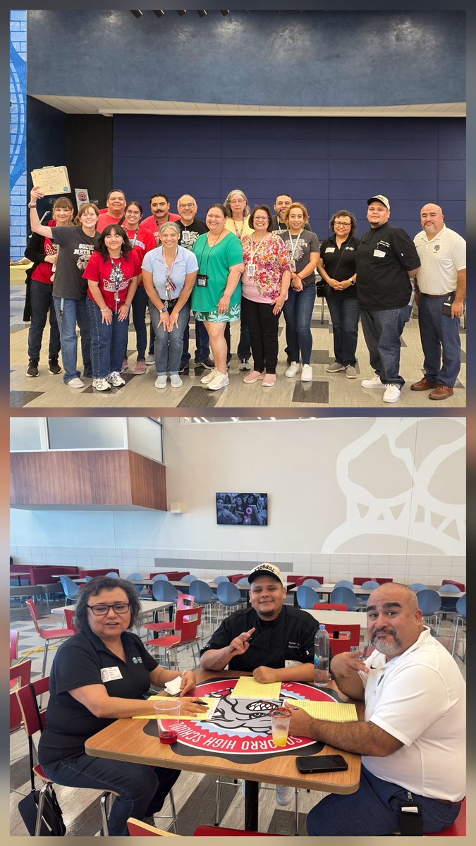 Congratulations to the MATH department for winning the Socorro High School annual cook-off! #BULLDOGNATION would like to thank Dean Badillo from EPCC, Mr. Guerra <a href="/SISD_HS/">Carlos Guerra III</a>, and Chef Vinny, from Top Golf for judging!