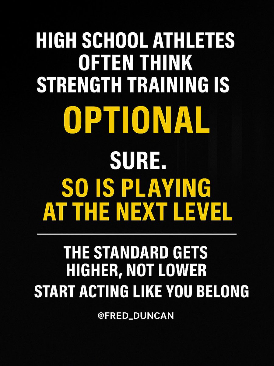 You don’t just show up to college and decide to start preparing.

By then, you’re behind.

The athletes who go on to play in college or at the pro level?

Most of them were already taking their physical preparation seriously in high school.